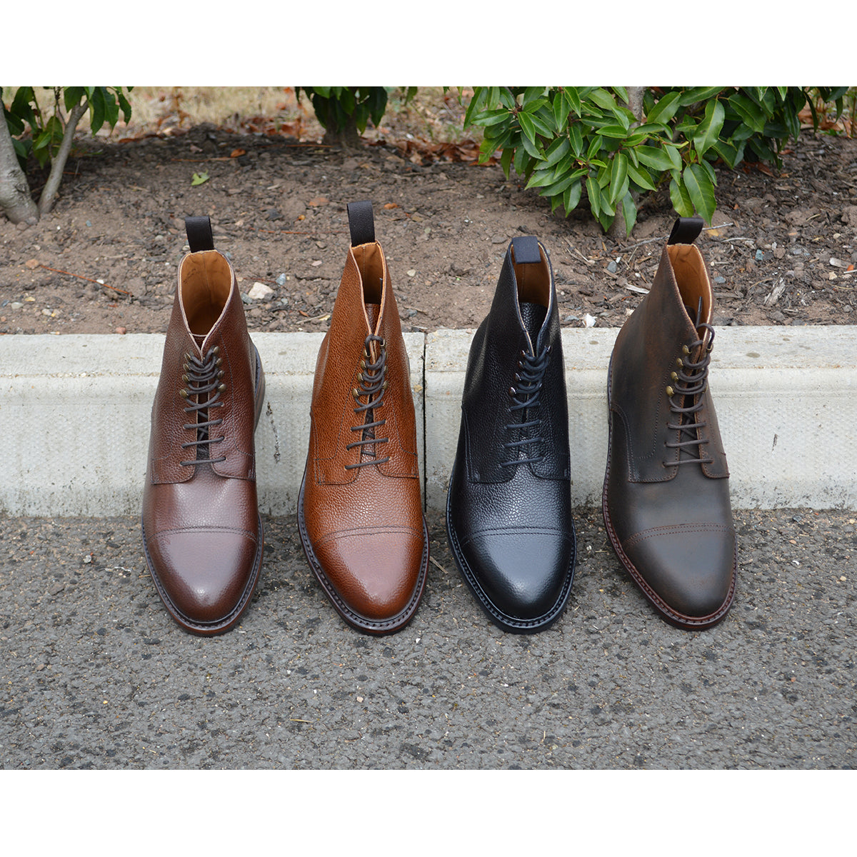 Brogue cap toe boot best sale