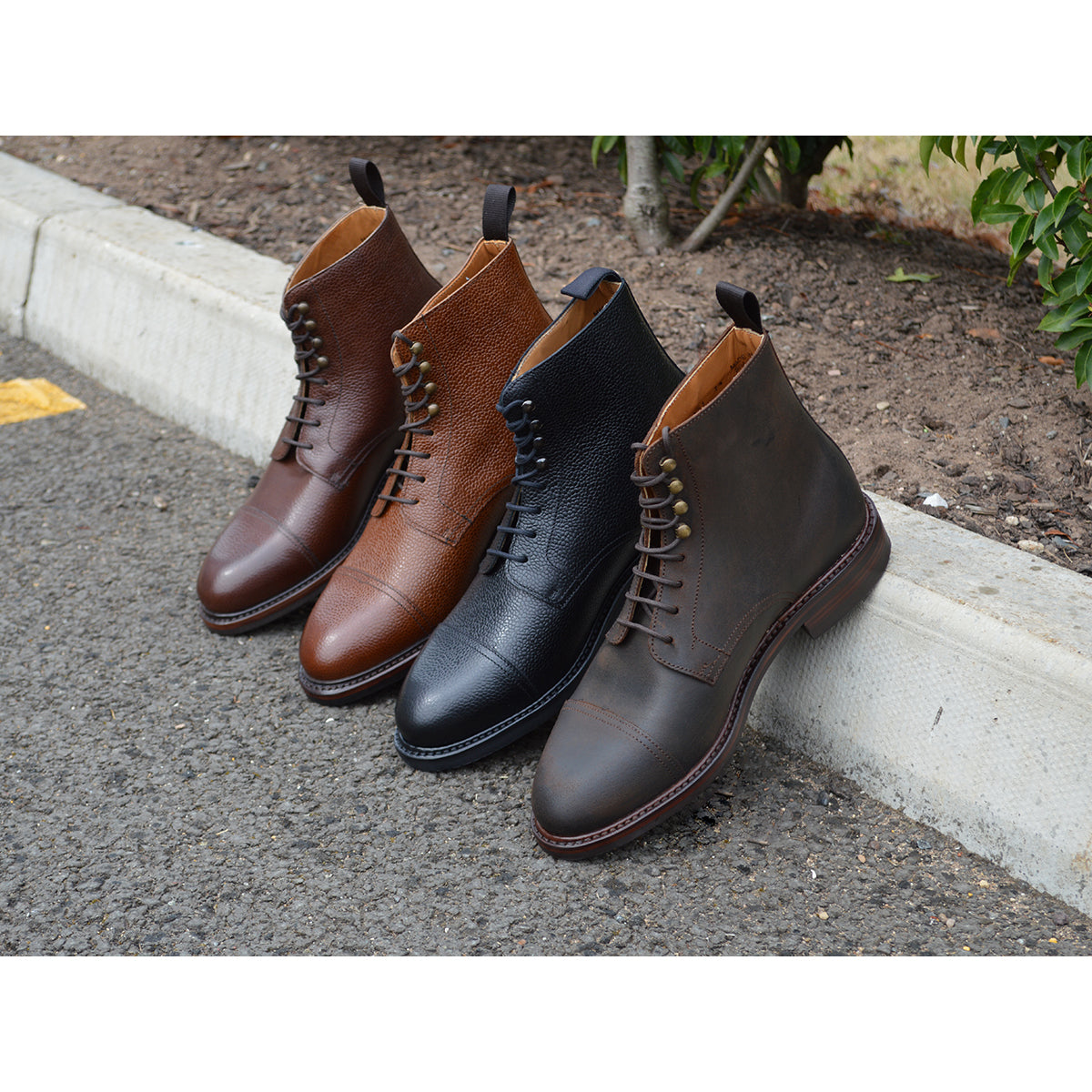 Berwick 1707 Grain Toe Cap Boot (321) – A Fine Pair of Shoes